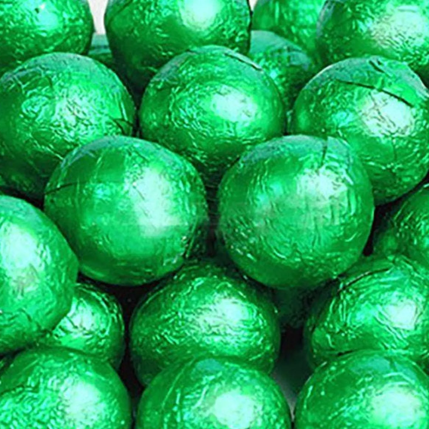 Green Foil Chocolate Balls X25