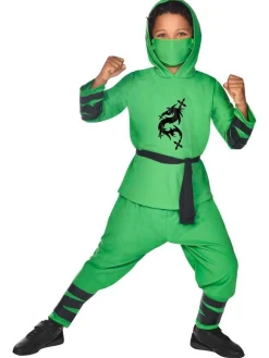 Green Ninja Warrior - Child And Teen Costume