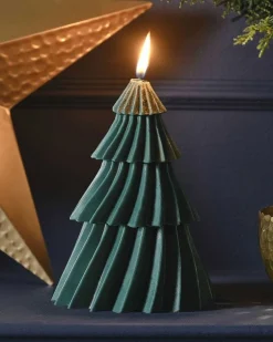 Green Tree Shaped Candle