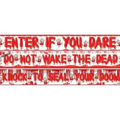 Halloween Bloody Print Paper Banners - 1M (3Pk)