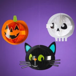Hallo-Ween Friends Honeycomb Decorations (3Pk)