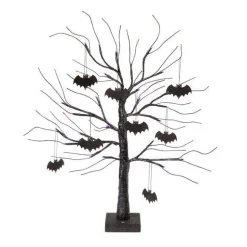 Halloween Tree With Metal Bats - 68Cm