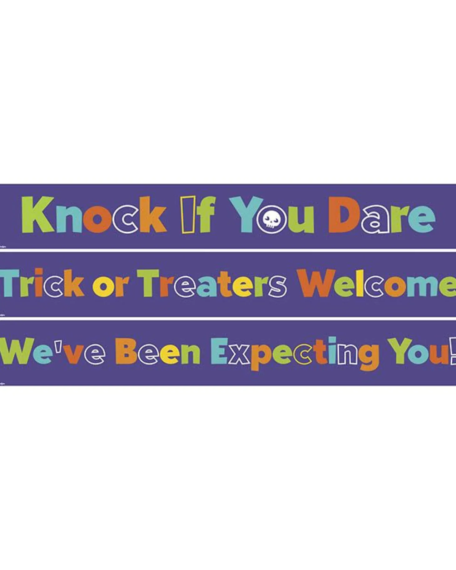 Halloween Trick Or Treat Paper Banners - 1M