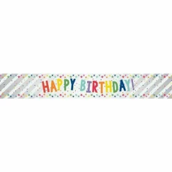 Happy Birthday Stars Foil Banner