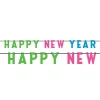 Happy New Year Colourful Letter Banner - 2.74Cm