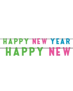 Happy New Year Colourful Letter Banner - 2.74Cm