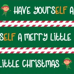 Have Yourself A Merry Little Christmas Paper Banners - 1M (3Pk)