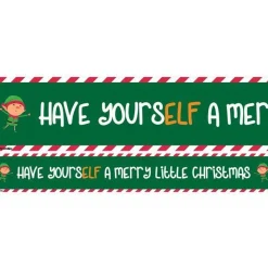 Have Yourself A Merry Little Christmas Paper Banners - 1M (3Pk)