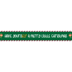 Have Yourself A Merry Little Christmas Paper Banners - 1M (3Pk)
