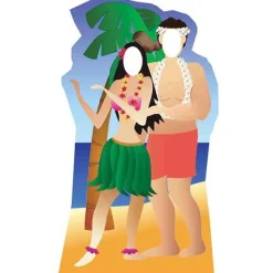 Hawaii Couple Stand In Photo Prop - 183Cm X 95Cm