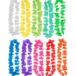 Hawaiian Hula Lei - 10 Pack Assorted Colours