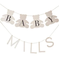 Hello Baby Bear Customisable Bunting