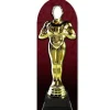Hollywood Awards Night Golden Statue Stand In Photo Prop - 180M X 61Cm