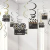Hollywood Hanging Swirls Decoration - 60Cm (12Pk)