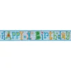 Holographic Happy 1St Birthday Boy Foil Banner - 2.7M