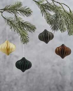 Honeycomb Tree Decorations (4Pk)