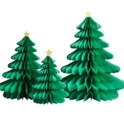 Honeycomb Tree Hanging Decorations (3Pk)