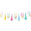 Ice Cream Foil Tassel Garland - 1.4M