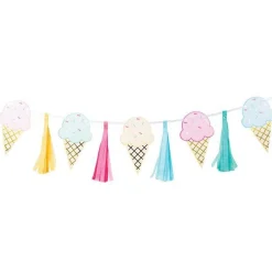 Ice Cream Foil Tassel Garland - 1.4M