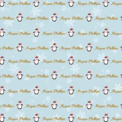 Icy Penguins Wrapping Paper