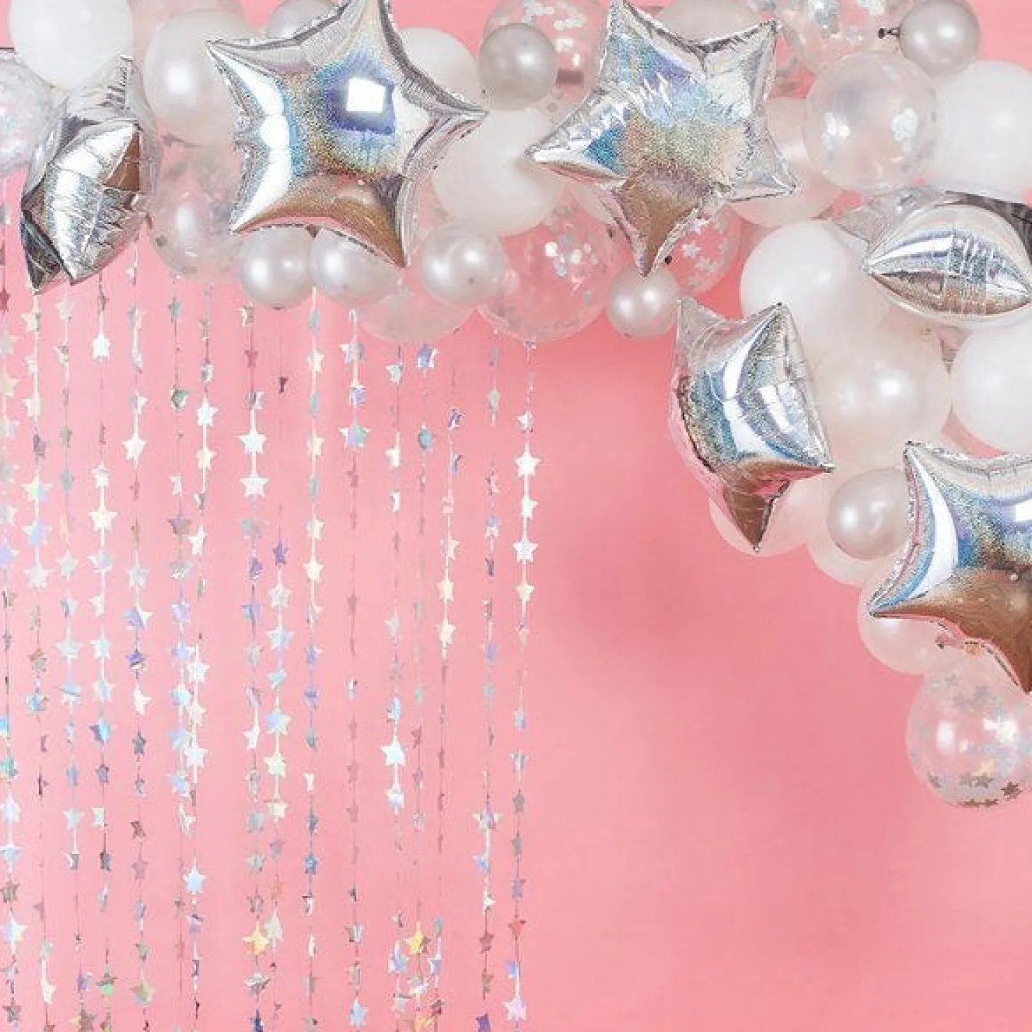 Iridescent Balloon Arch - 65 Balloons