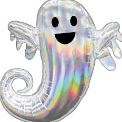 Iridescent Ghost Supershape Balloon - 25" X 28" Foil