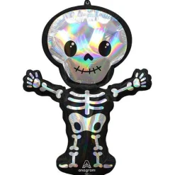 Iridescent Skeleton Supershape Balloon - 34" Foil