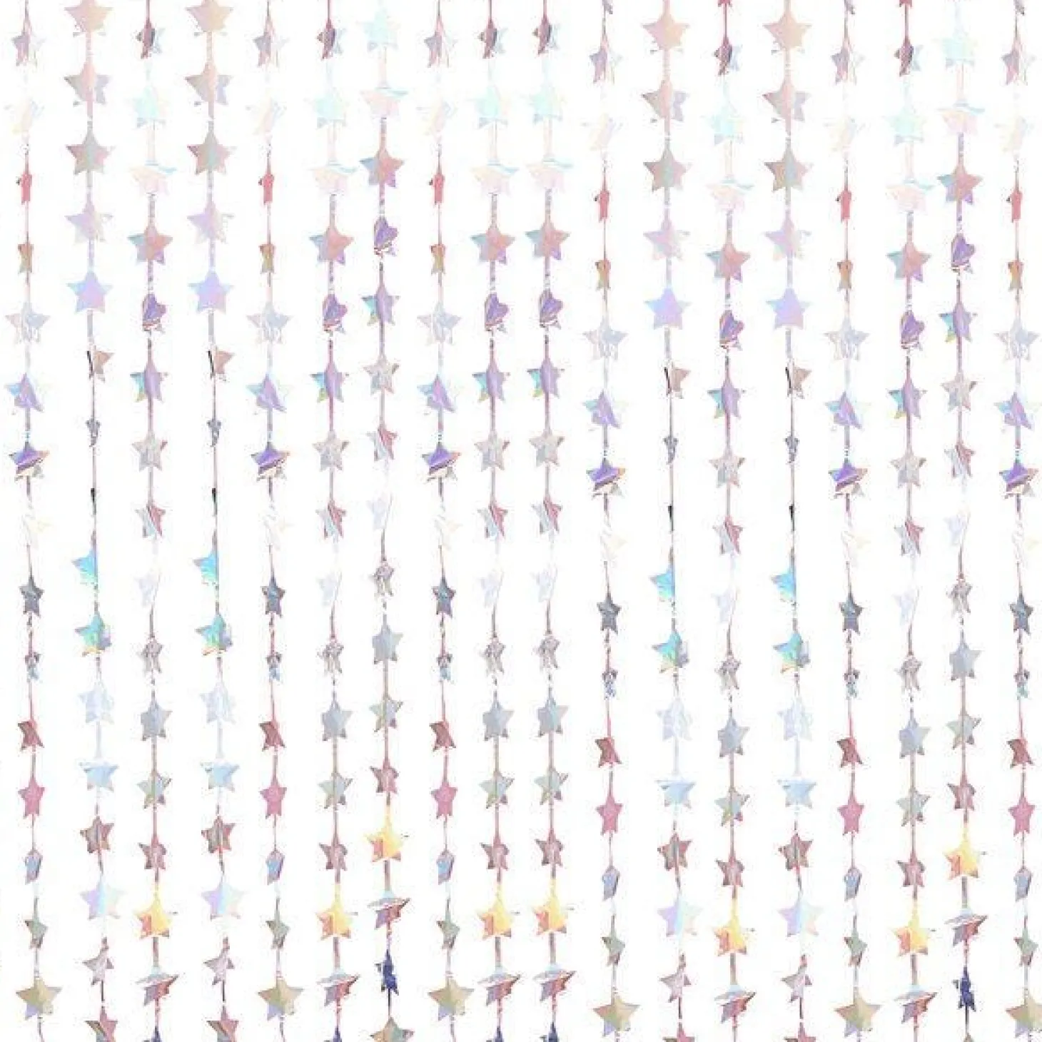 Iridescent Star Curtain Backdrop - 2.2M X 1.2M