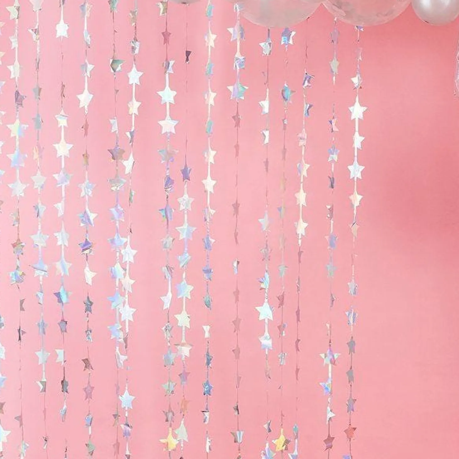 Iridescent Star Curtain Backdrop - 2.2M X 1.2M