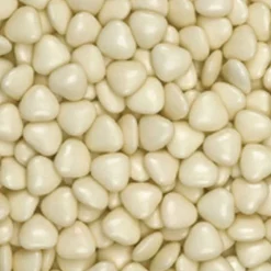 Ivory Chocolate Hearts - 1Kg