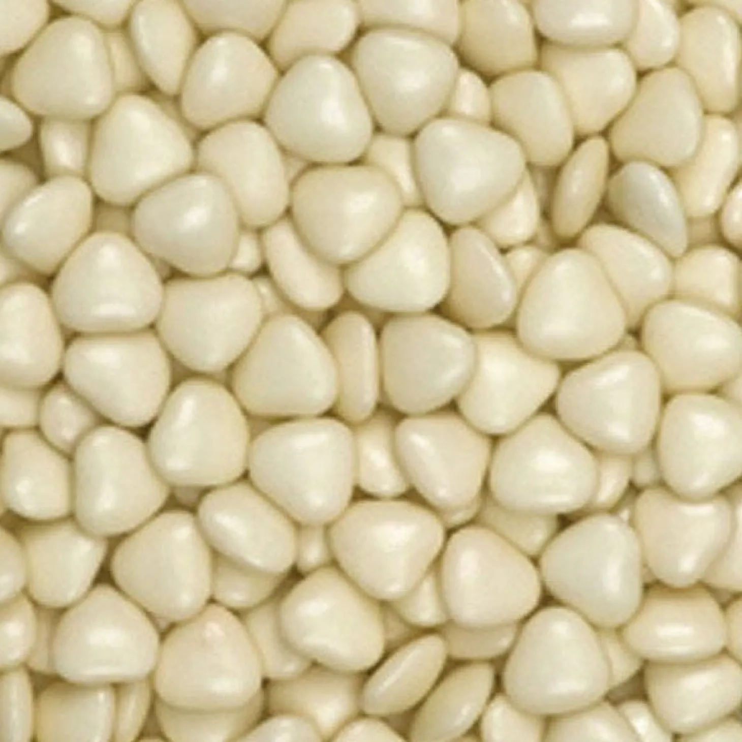 Ivory Chocolate Hearts - 1Kg