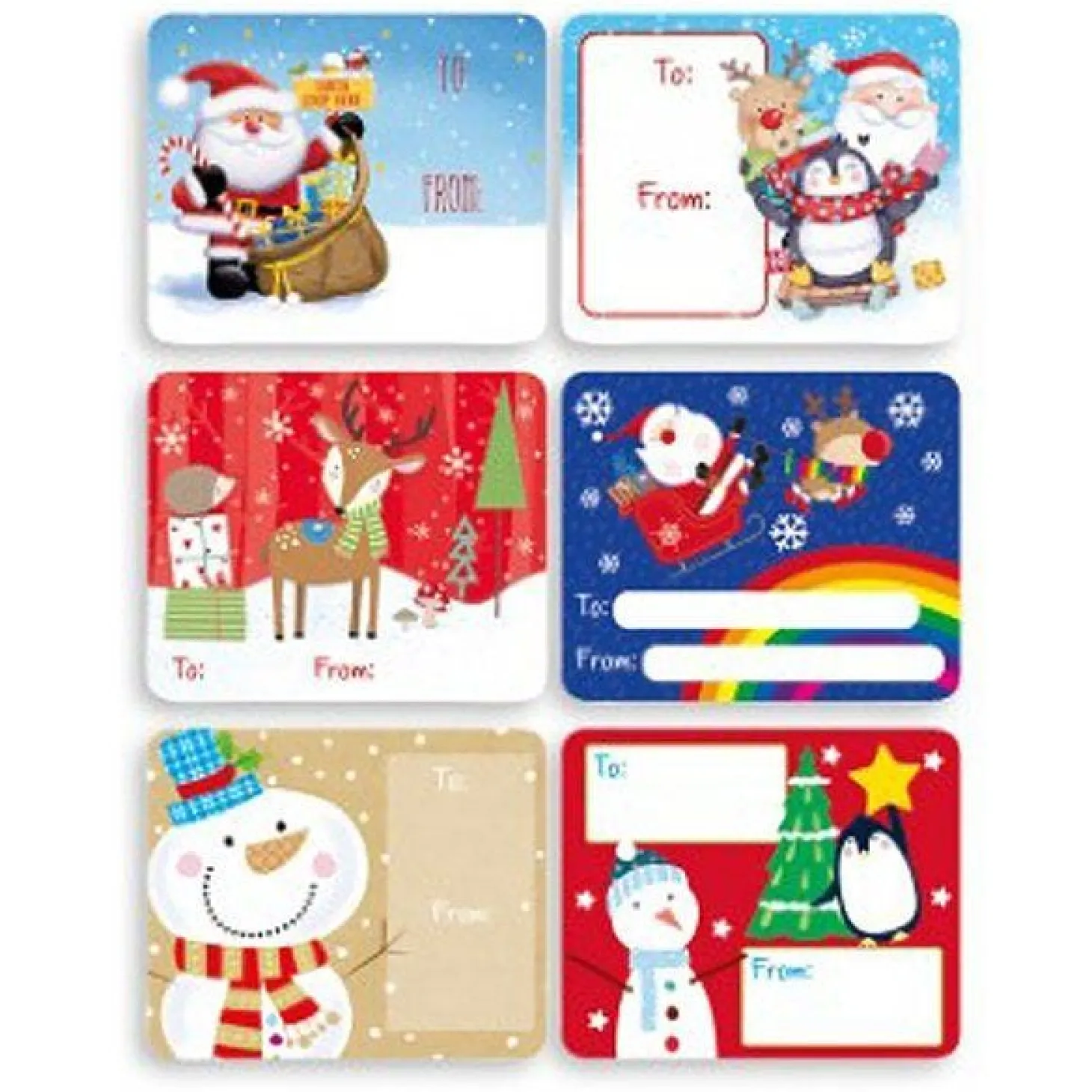 Jumbo Self Adhesive Present Labels (60Pk)