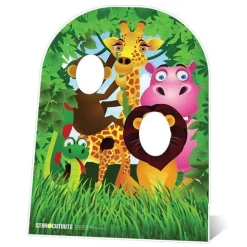 Jungle Friends Stand In Photo Prop - 120Cm X 94Cm