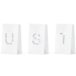 Just Married Lantern Candle Bags - 19Cm (11Pk)