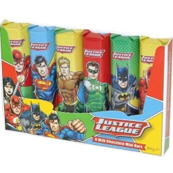 Justice League Milk Chocolate Mini Bars X6