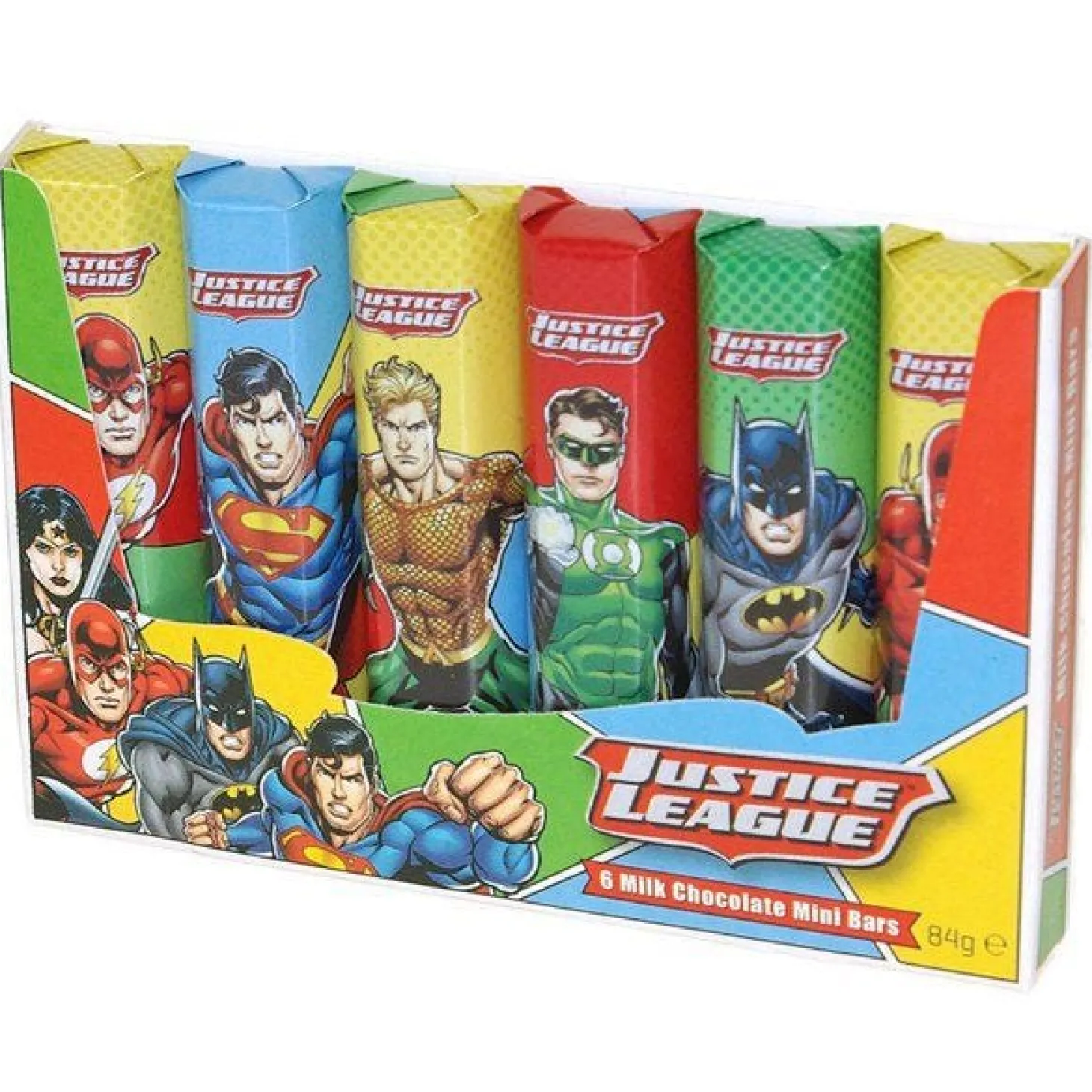 Justice League Milk Chocolate Mini Bars X6
