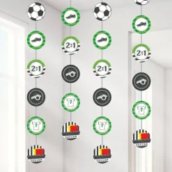 Kicker Party Hanging String Decorations - 1.3M (4Pk)