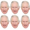 King Charles Iii Card Masks (6Pk)