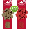 Kraft Bow And Raffia Cop - 2 Assorted Designs