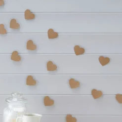 Kraft Paper Heart Garland - 5M