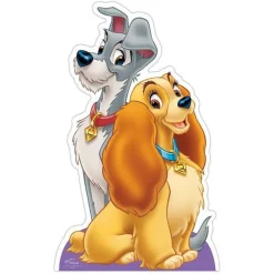 Lady And The Tramp Cardboard Cutout - 92Cm X 56Cm
