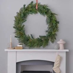 Large Foliage Christmas Wreath - 90Cm