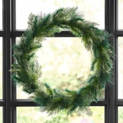 Large Foliage Christmas Wreath - 90Cm