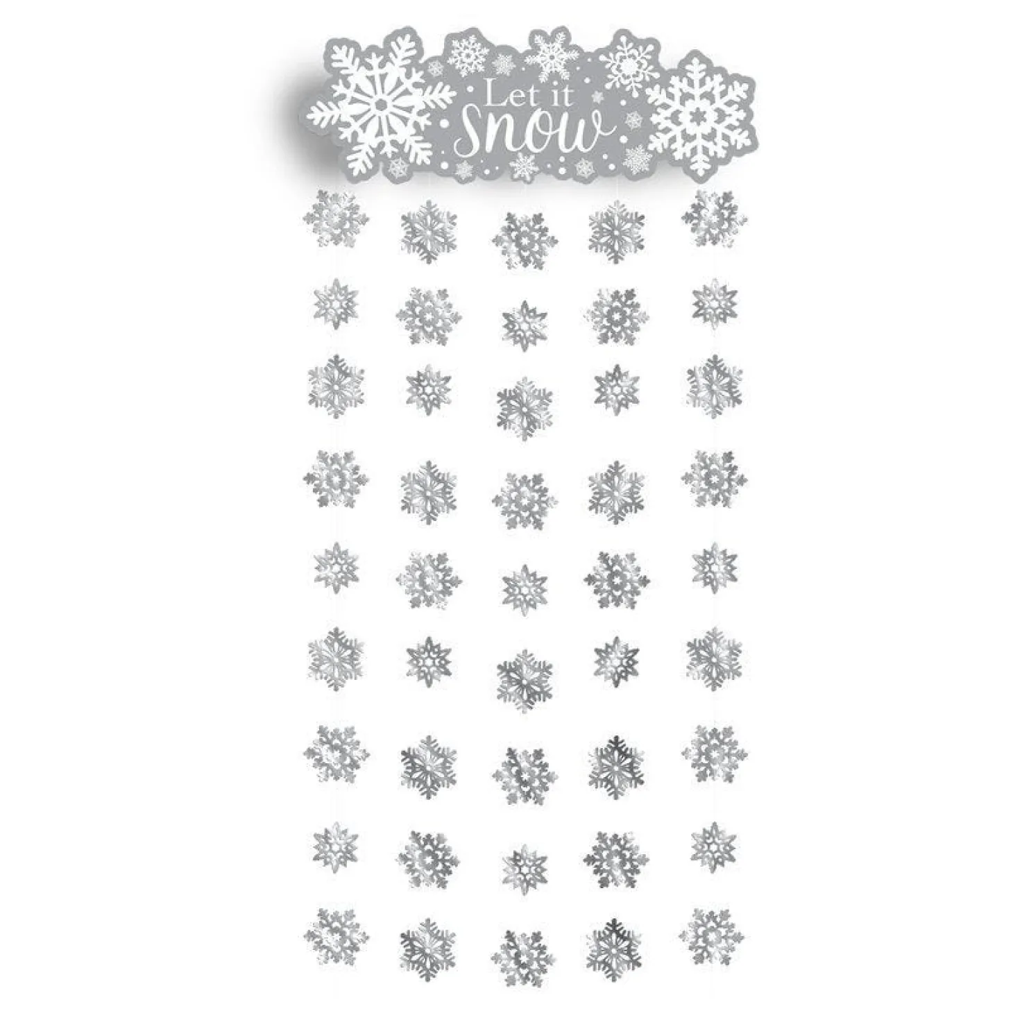Let It Snow Door Curtain - 1.95M