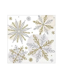Let It Snow Paper Napkins - 25Cm (16Pk)