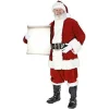 Life Size Santa With Small Sign Cardboard Cutout - 180Cm X 95Cm