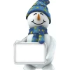 Life Size Snowman With Sign - 182Cm X 100Cm