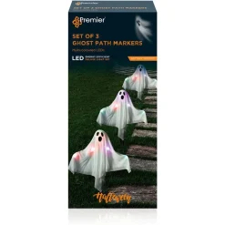 Light Up Ghost Path Markers - 50Cm (3Pk)