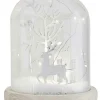 Light Up Winter Scene Glass Decoration