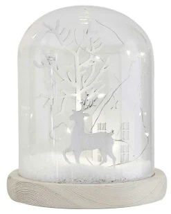 Light Up Winter Scene Glass Decoration